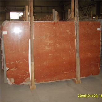 Coral Red Marble Slab Tiles