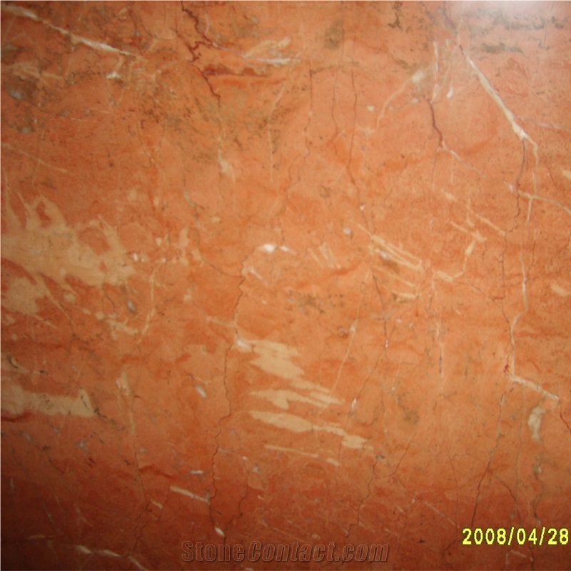 Coral Red Marble Slab  Tiles