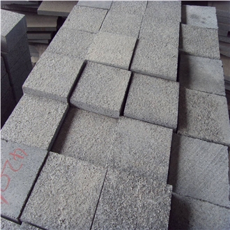 Dark Gray Granite Cubes, Cobblestone Pavers, Paving
