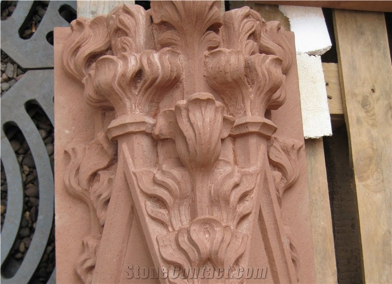 Corsehill Red Sandstone Building Ornaments