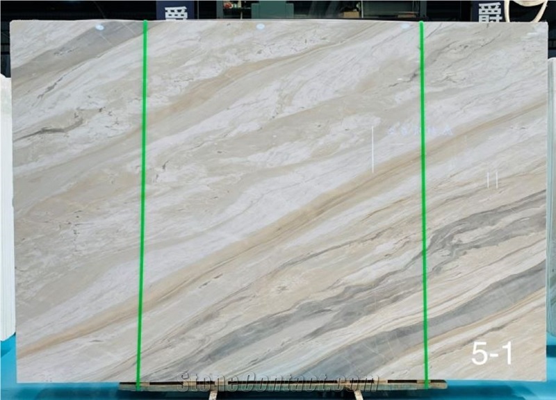 Ajax White Marble Polished Slab For Flooring Tiles