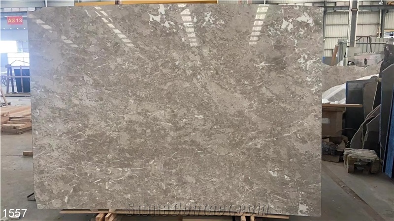 Iran Pacific Gray Marble Tiles Silver Beige Stone Big Slab
