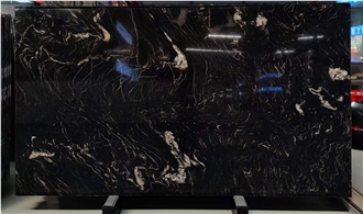 Bookmatch Veins Black Taurus Granite Slabs