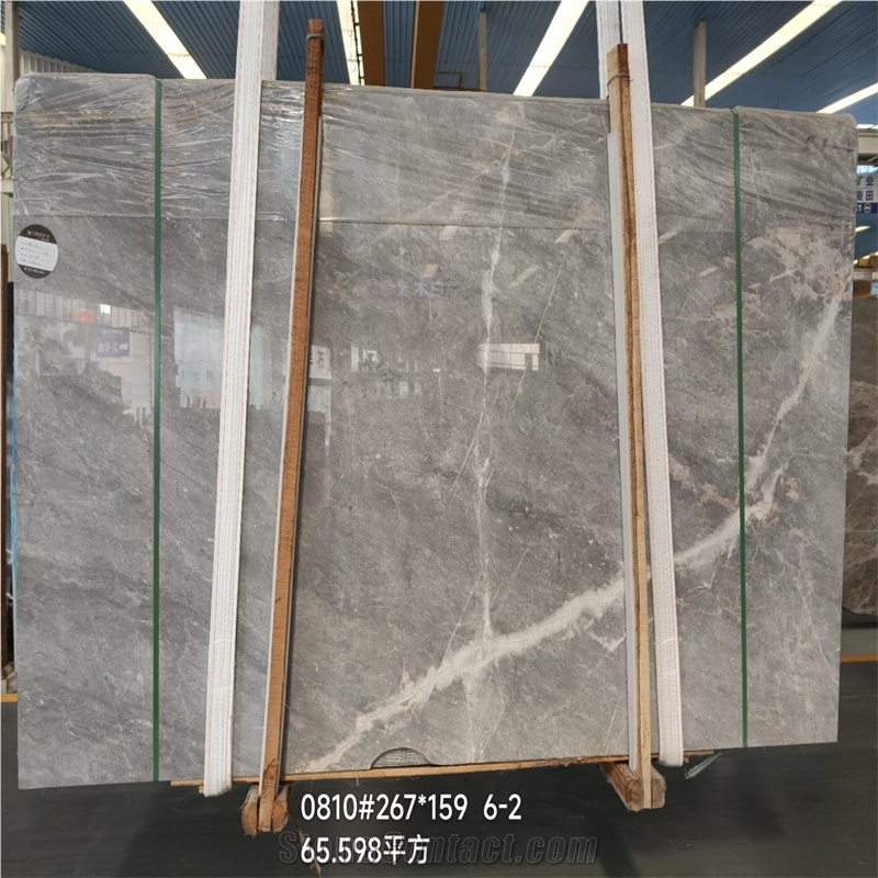 Import Hermes Gray Marble Tiles For Wall Slab