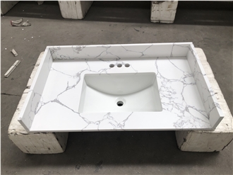 Calcutta Artificial Marble Bathroom Vanity Tops