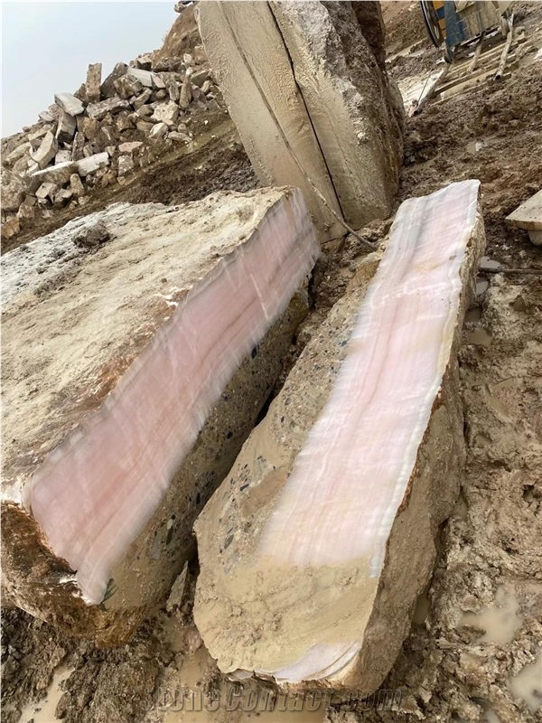 Iran Pink Onyx Blocks