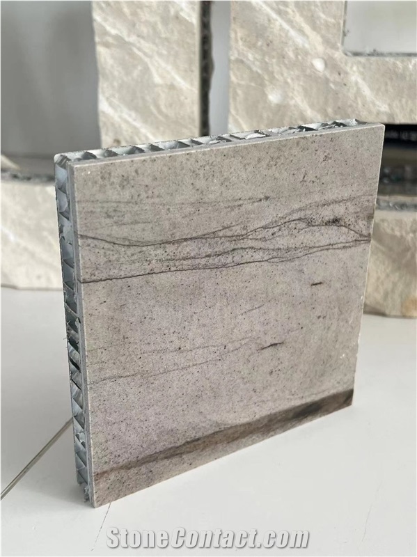 Sterling Grey Marble Tile Laminated Honeycomb Panels