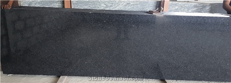 Ash Black Granite Slabs