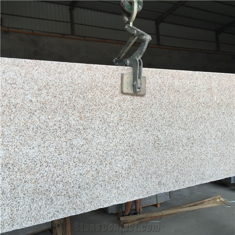 Chinese Shandong G682 Rusty Granite Slabs Flamed Surface