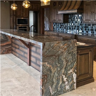 Fusion Quartzite Kitchen Countertops