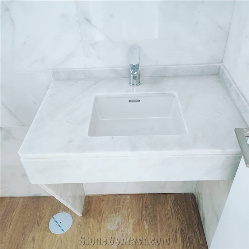 Blanco Ibiza Marble Bathroom Vanity Unite