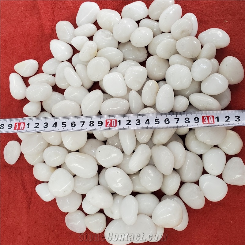 China Hot Sale Cheap White Pebble Stone For Garden