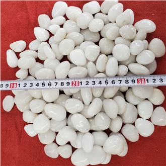 China Hot Sale Cheap White Pebble Stone For Garden