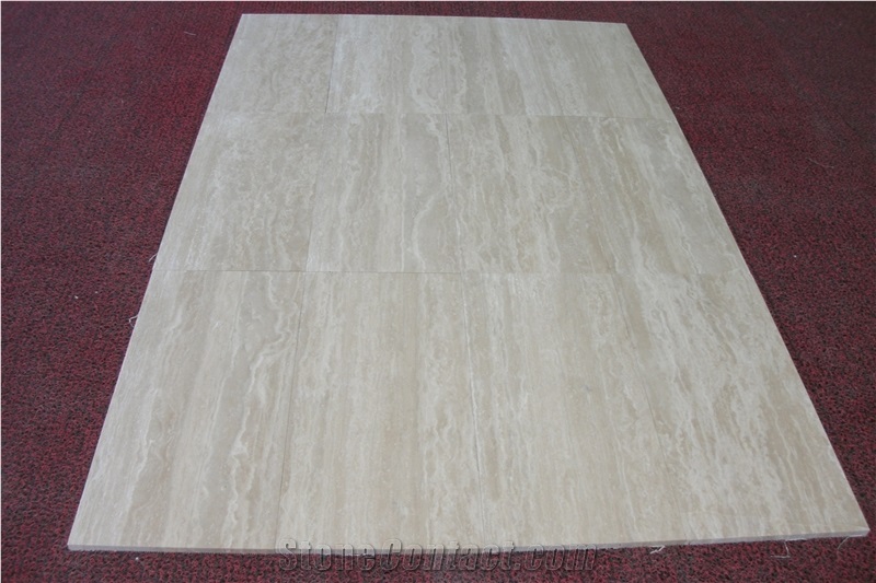 Factory Supply  White Travertine Floor Tiles