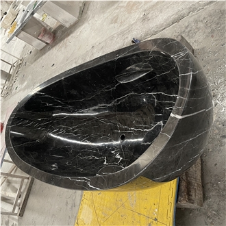 Freestanding Bathroom Products Black Marble Bathtubs