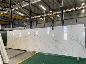Calacatta White Quartz Slabs