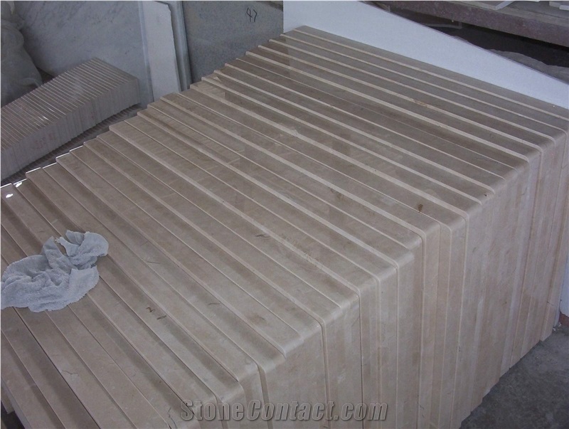 Cream Marfil Beige Marble Wall Panel Tiles