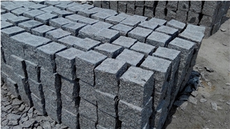 Gray Granite Cubes Cobble Stone