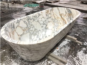 Arabescato Corchia Marble Bathtub