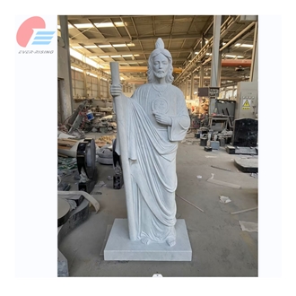 Carrara White Marble Jesus Statue Sculpting Tombstone