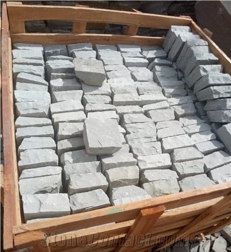 Kandla Grey Sandstone Cobble Stone