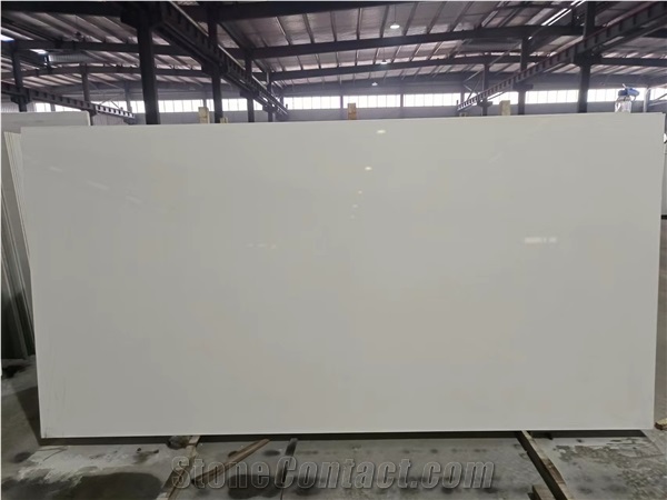 Pure White Quartz Slabs 3200*1600*18Mm