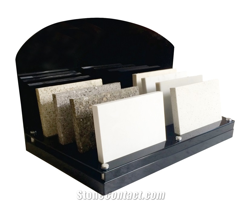 Acrylic Quartz Stone Sample Counter Display Rack