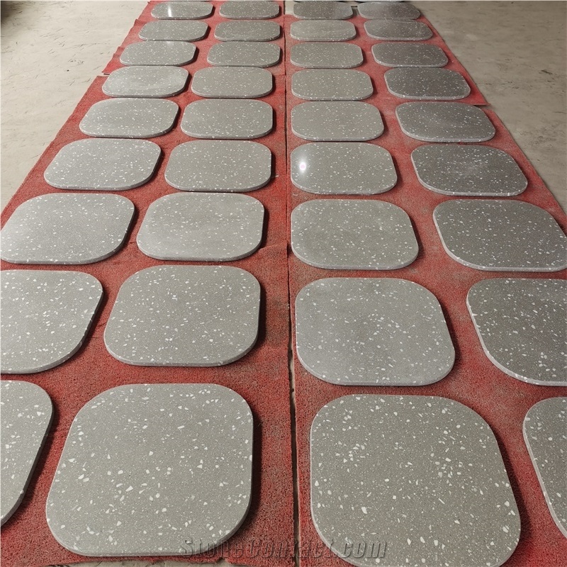 Artificial Cement Terrazzo Solid Surface Cafe Table Tops