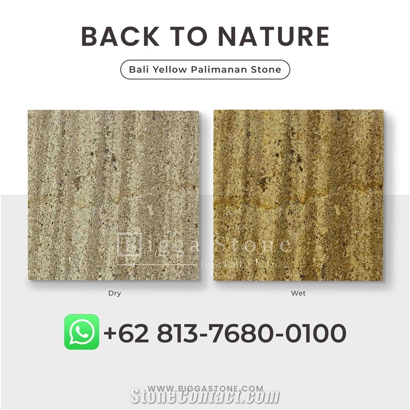 Yellow Sandstone Palimanan Tiles Factory Walling