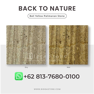 Yellow Sandstone Palimanan Tiles Factory Walling