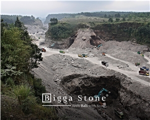 Bali Black Lava Stone Indonesia Quarry - Bali Black Basalt