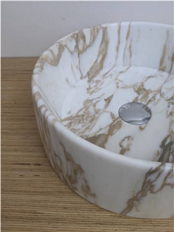 Calacatta Gold Marble Wash Basin