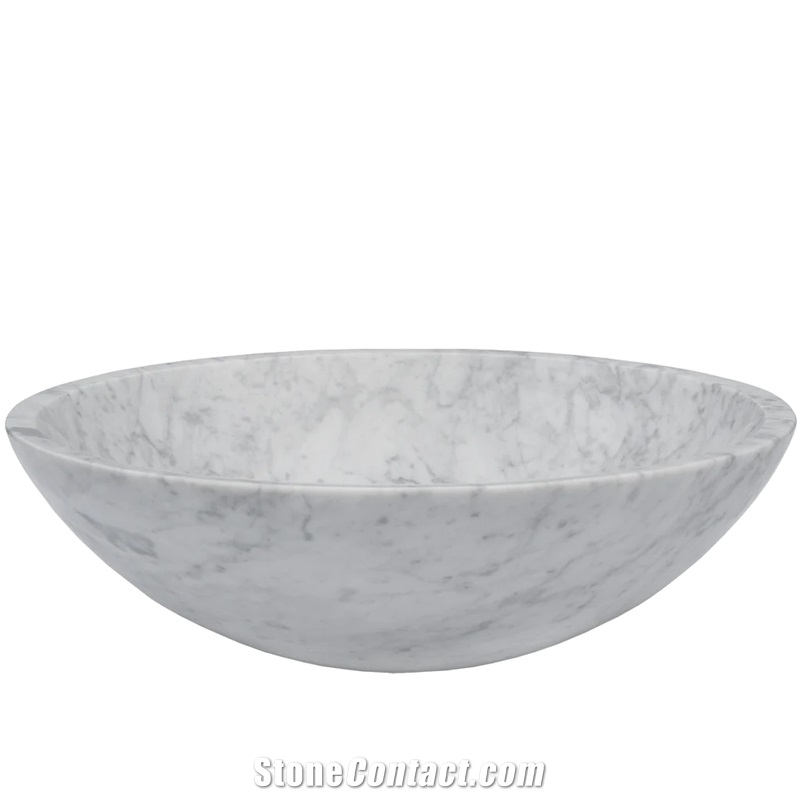 Carrara White Marble Basins