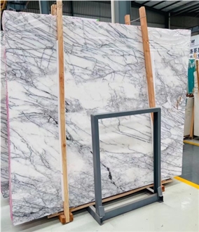 Lilac White Marble Slab For Tiles