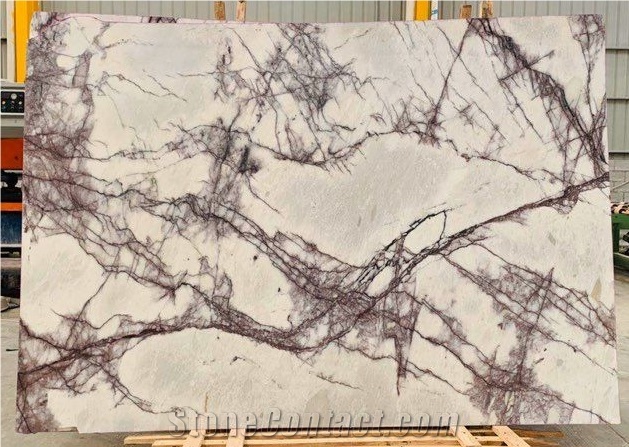 Lilac White Marble Slab For Tiles