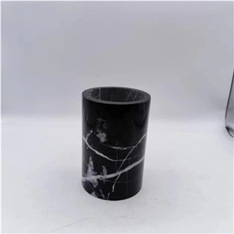 Nero Marquina Marble Pen Holder