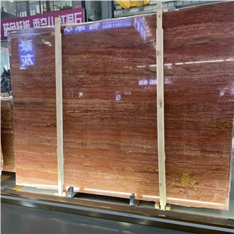 Red Travertine Slabs