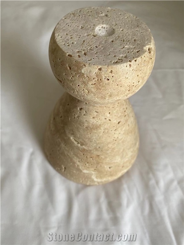 Travertine Ornament Candle Holder Home Decor Products