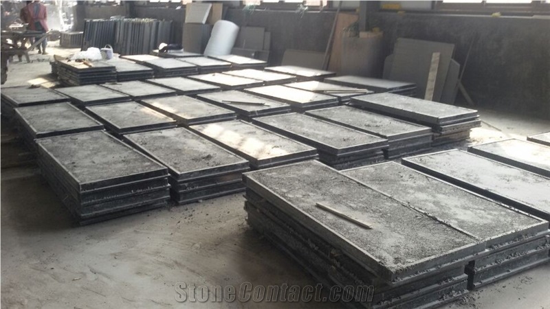 Black Granite Jointed Hearth Slabs