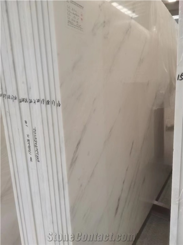 Polished Oriental White Marble Slabs