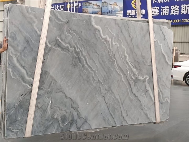 Bookmatch Bruce Grey Marble Slabs