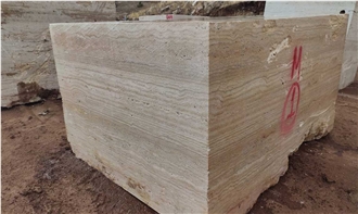 Irish Cream Travertine Blocks