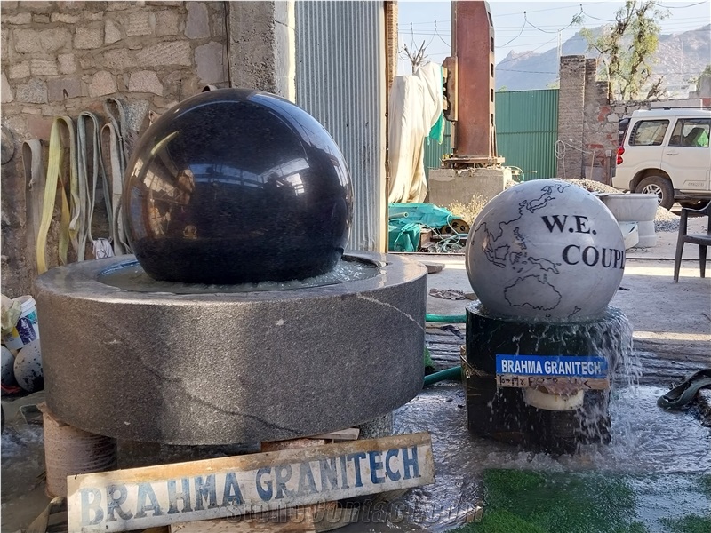 Landscaping Garden Fountain, Floating Sphere, Rotating Ball
