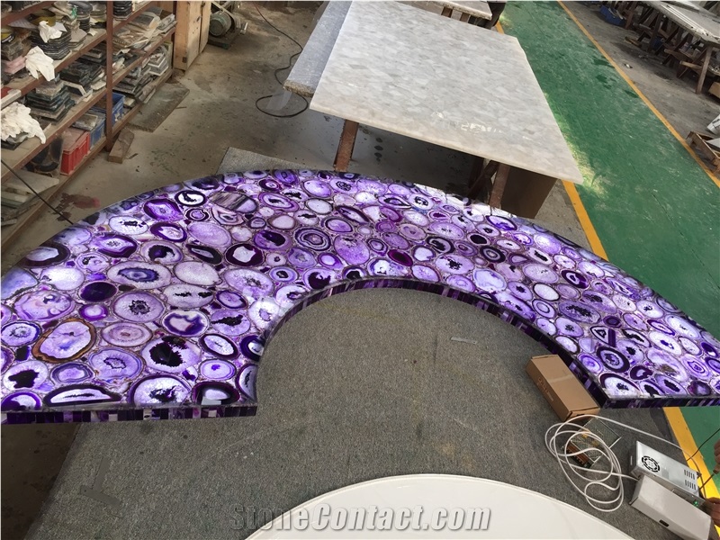 Purple Semiprecious Stone Tiles