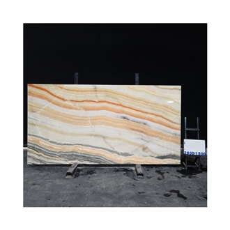 Luxury Rainbow Onyx Slab For Tiles