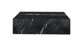 Nero Marquina Black Marble Block Coffee Table