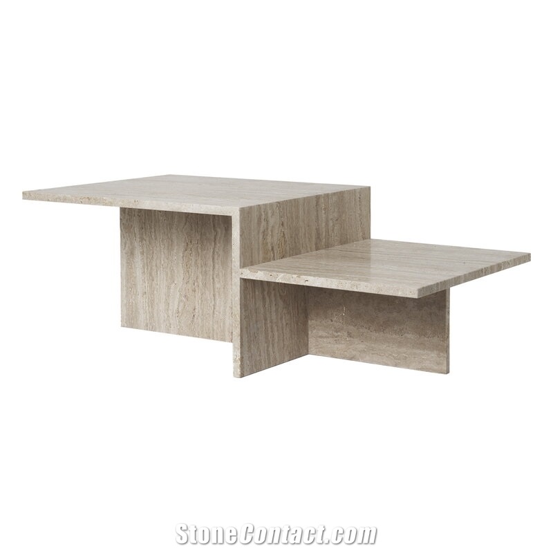 New Design Distinct Travertine Coffee Table
