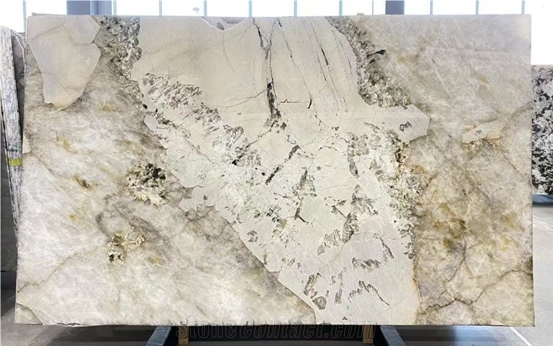 Pandora White Quartzite Slabs