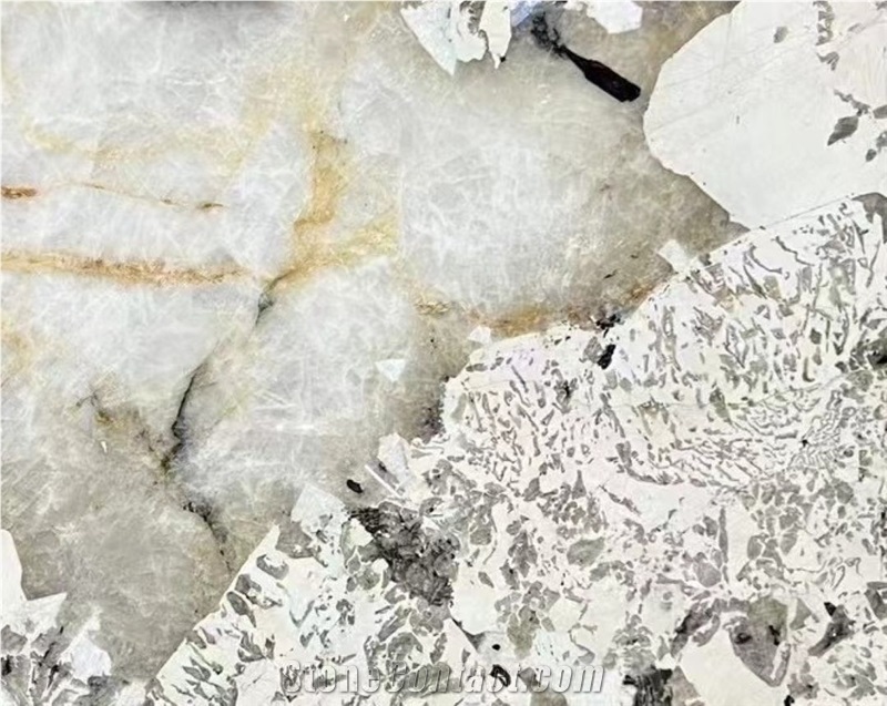 Pandora White Quartzite Slabs