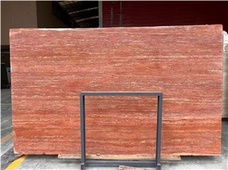 Stone Panel Red Travertine Slabs